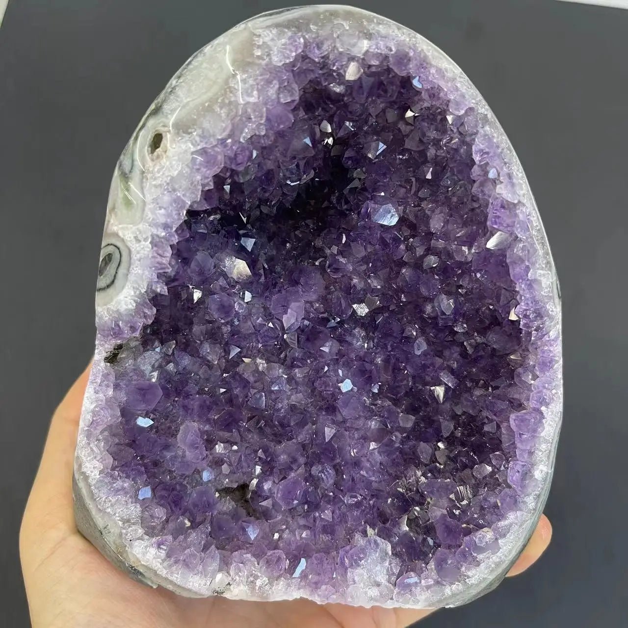 Raw Amethyst Crystal Geode | VESSELA LUMINA